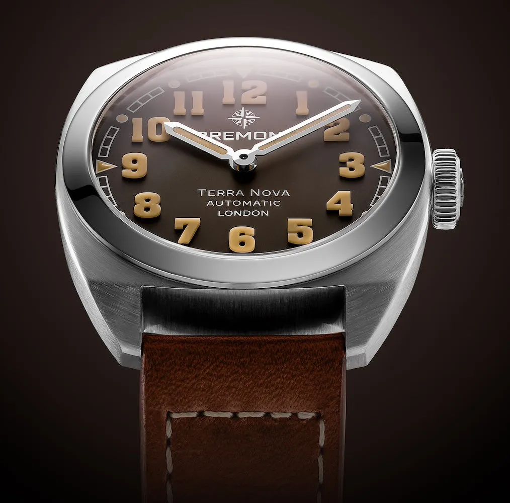 Bremont Terra Nova 38 Black Leather