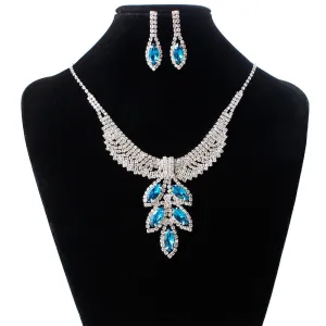 Bridal Jewelry Necklace, Earring Set