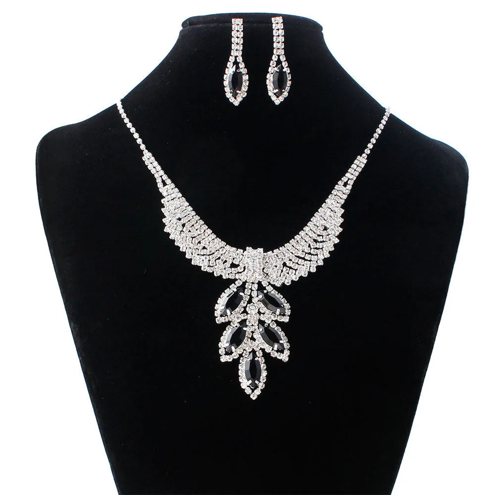 Bridal Jewelry Necklace, Earring Set