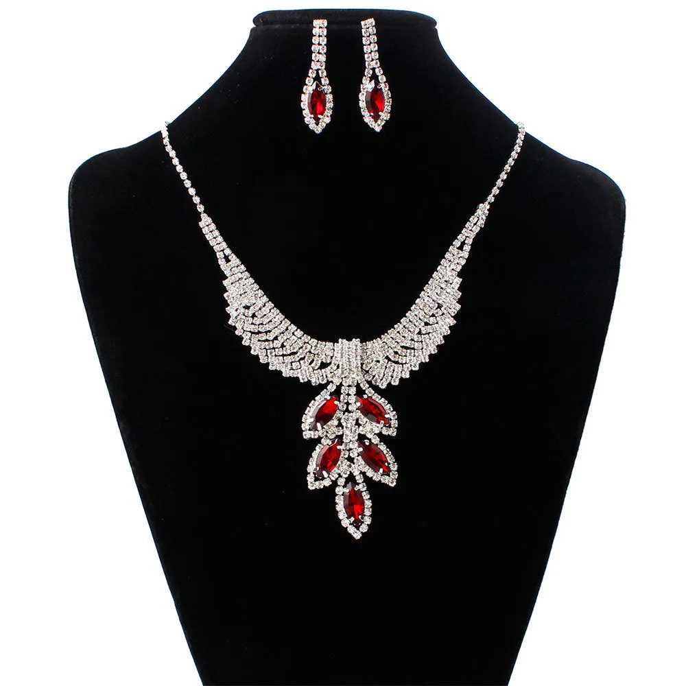 Bridal Jewelry Necklace, Earring Set