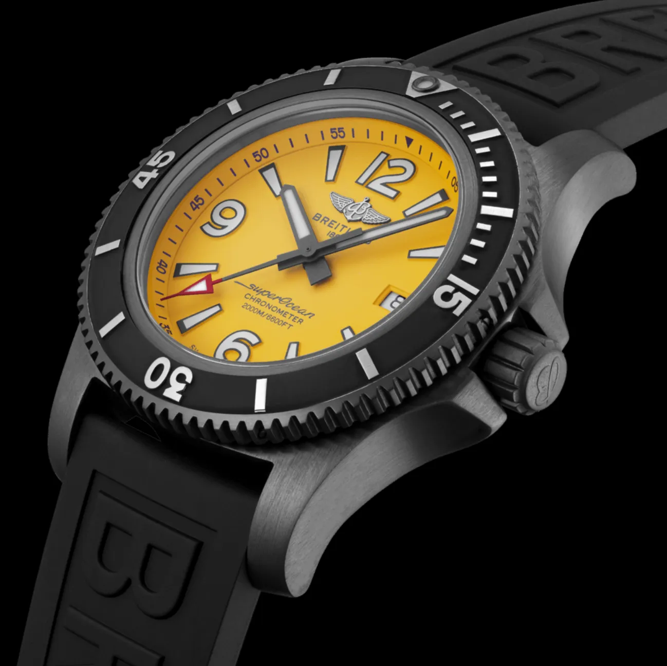 BRT Watch Superocean AutoMTic 46 Black Steel Yellow