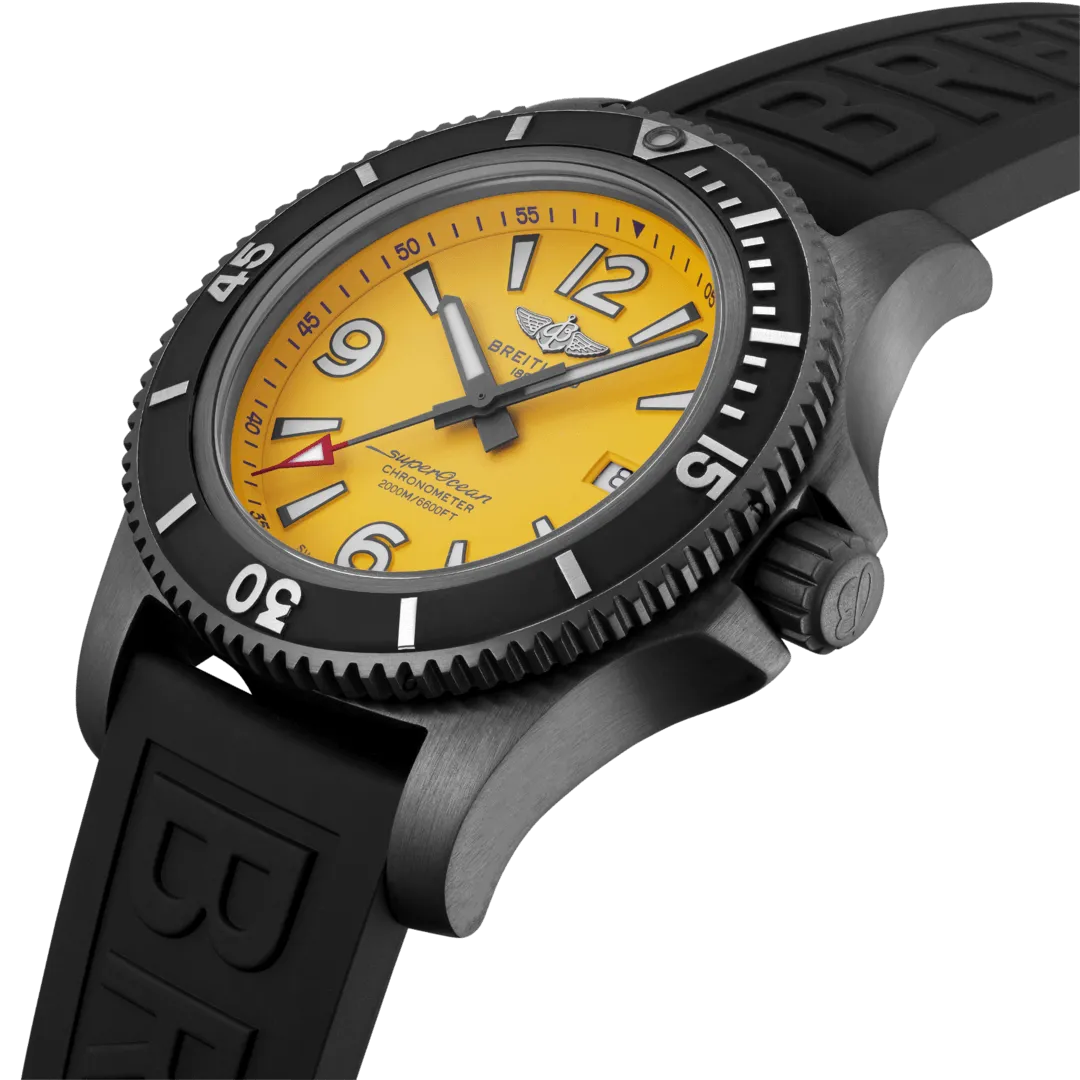 BRT Watch Superocean AutoMTic 46 Black Steel Yellow