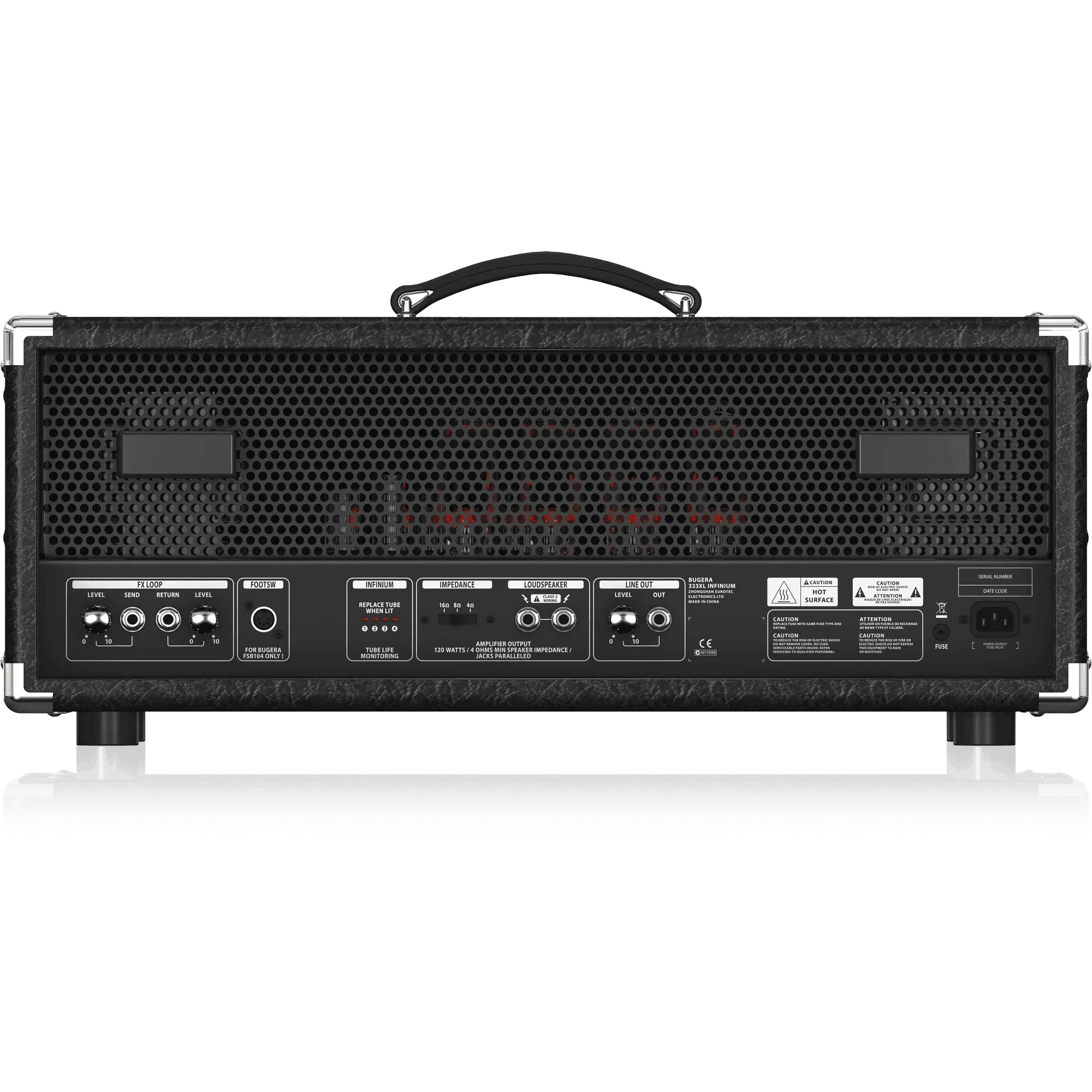 Bugera 333XL INFINIUM Hardcore 120W 3-Channel Tube Amplifier Head