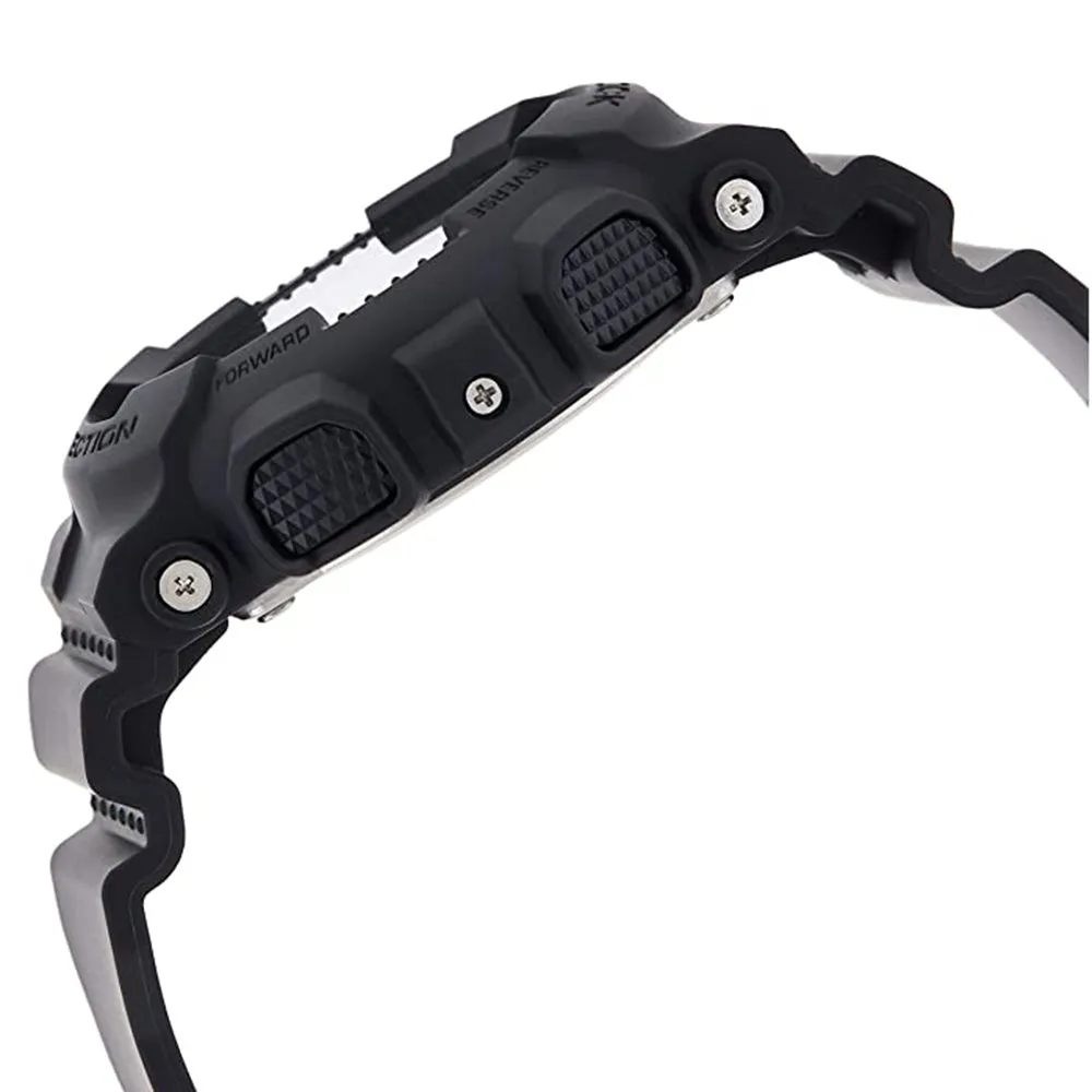 Casio Men's Black Dial Plastic Band G-Shock Analog-Digital Quartz Watch - GA-100-1A1CR