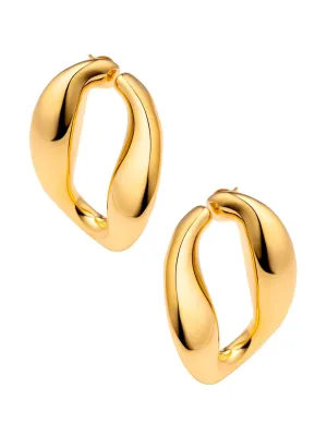 Chunky chain hoops