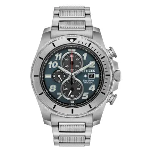 Citizen Promaster Tough Eco-Drive Mens Titanium Bracelet Band Gray Quartz Dial Watch - CA0720-54H
