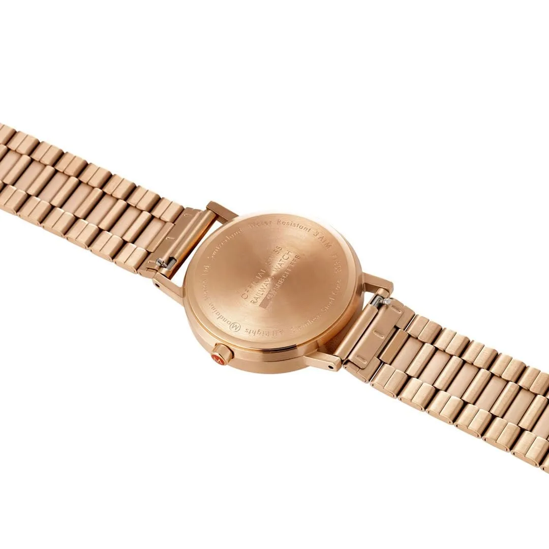 Classic, Rose Gold Tone Stainless Steel, 36 mm