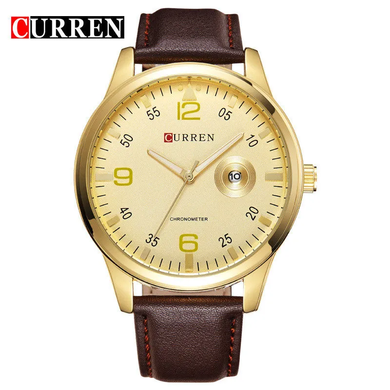 CURREN Rose Gold Fashion Watches Men Luxury Brand Men's Quartz Hour Date Clock Sports Watch Man Army Military Wrist Watch