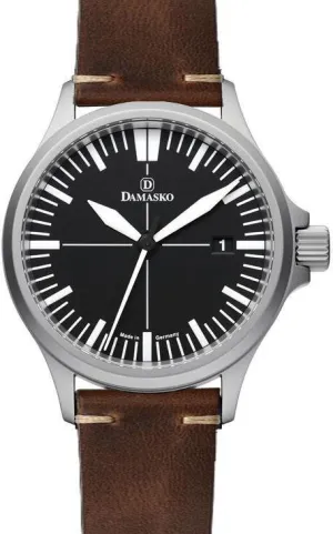 Damasko Watch DS 30 Vintage Mocha Leather Pin D