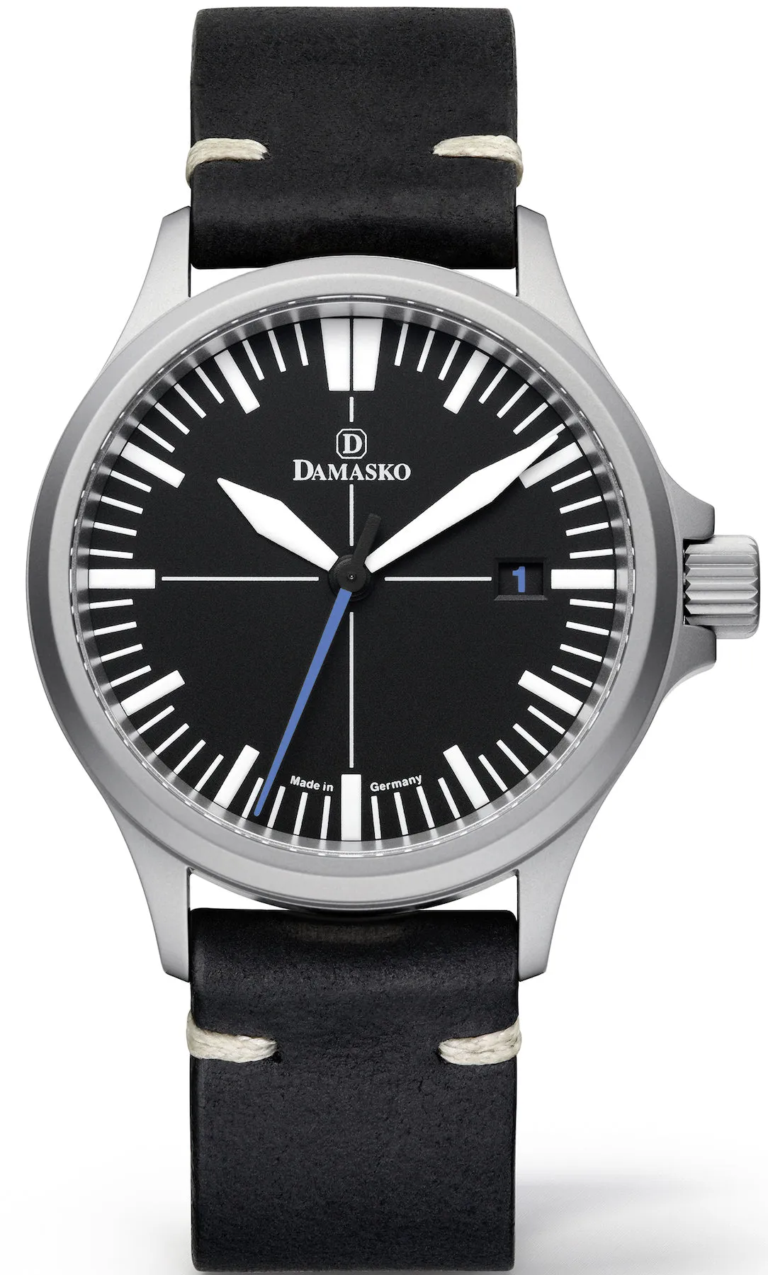 Damasko Watch DS30 Blue Leather Pin