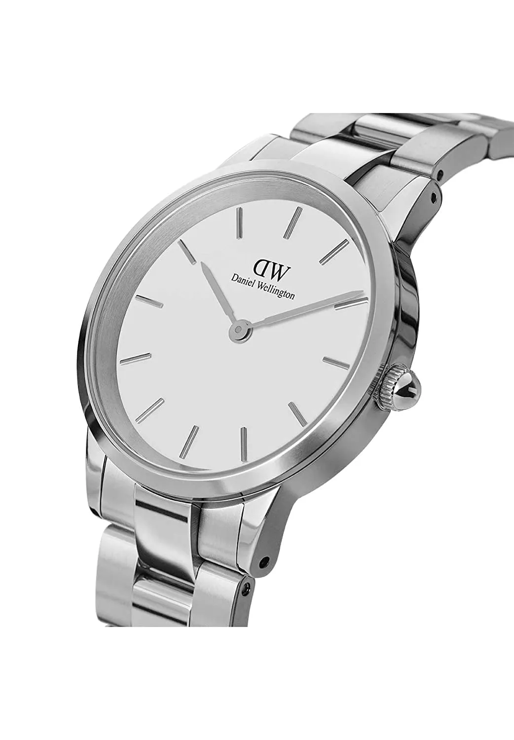 Daniel Wellington Unisex Iconic Link 36 S White Watch - DW00100203