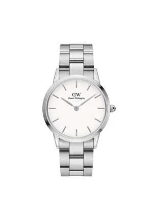 Daniel Wellington Unisex Iconic Link 36 S White Watch - DW00100203