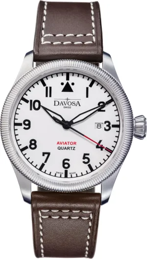 Davosa Aviator Quartz Silver