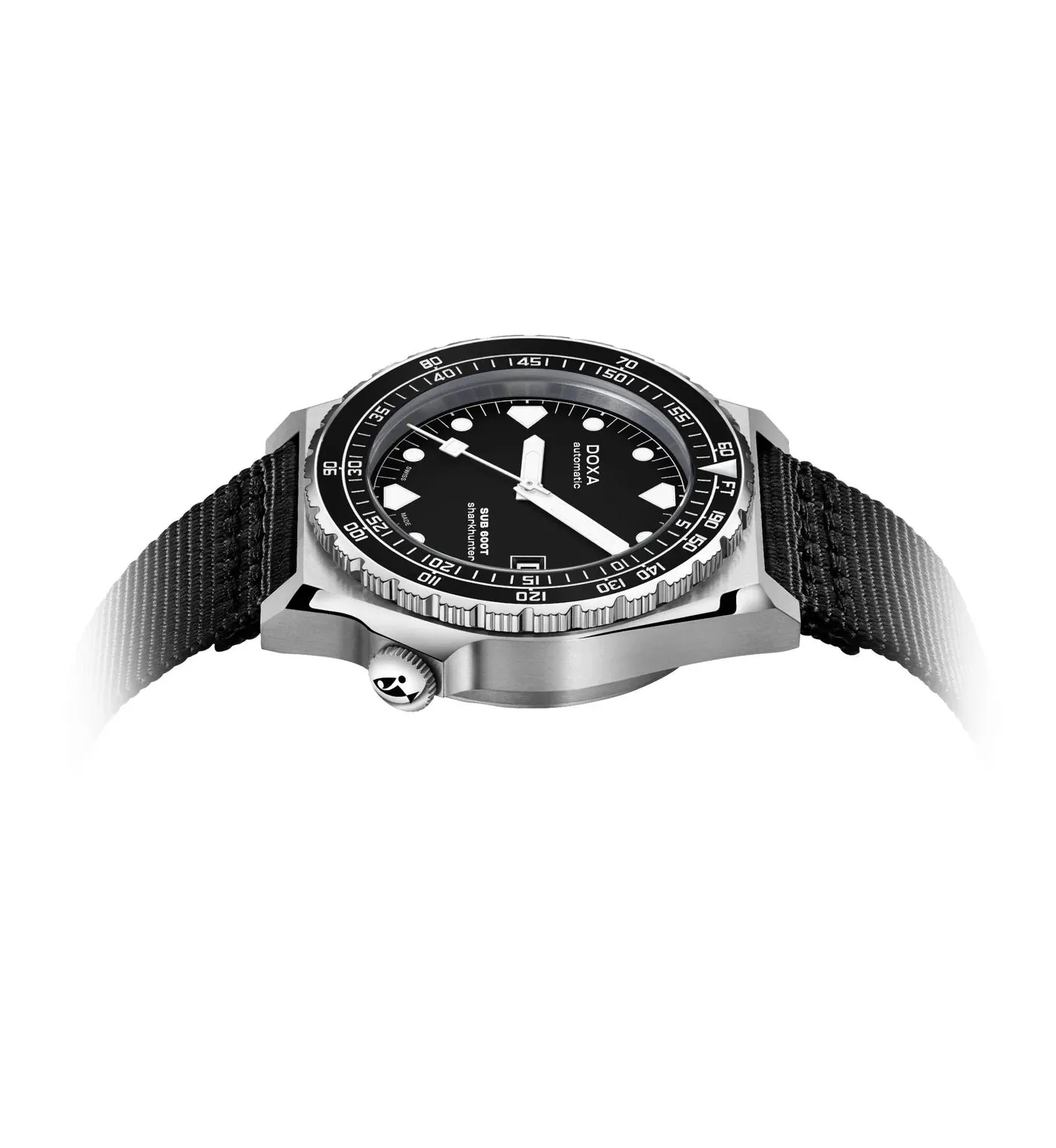 DOXA Sub 600T Sharkhunter B&W Nato - 861.10.101B.20-N