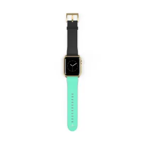 Dual Color Black & Light Blue 38mm/ 42mm Watch Band For Apple Watch- Made in USA