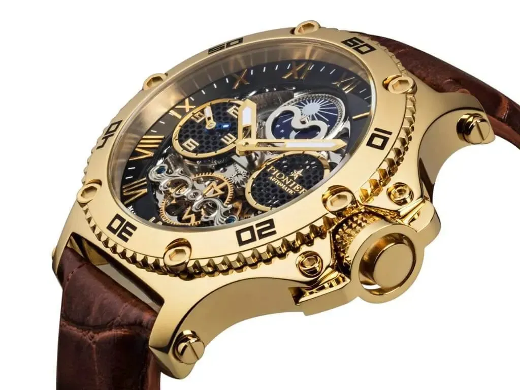 Dual-Time Hawaii Pionier GM-514-2 | Gold | Made in Germany