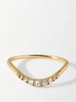 Ellipse diamond ring