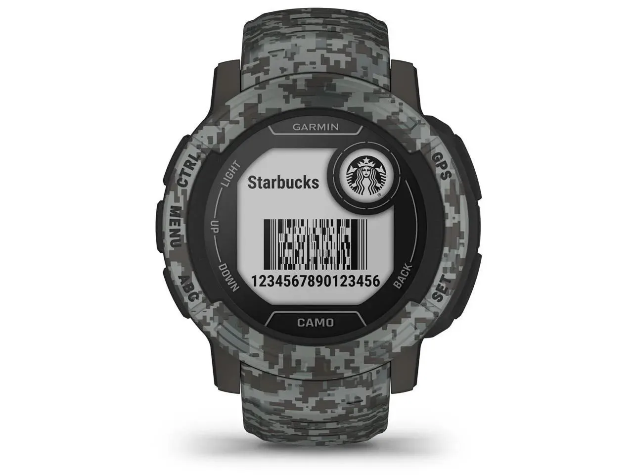 Garmin Instinct 2 Camo Edition 45mm Rugged GPS Smartwatch, Graphite Camo