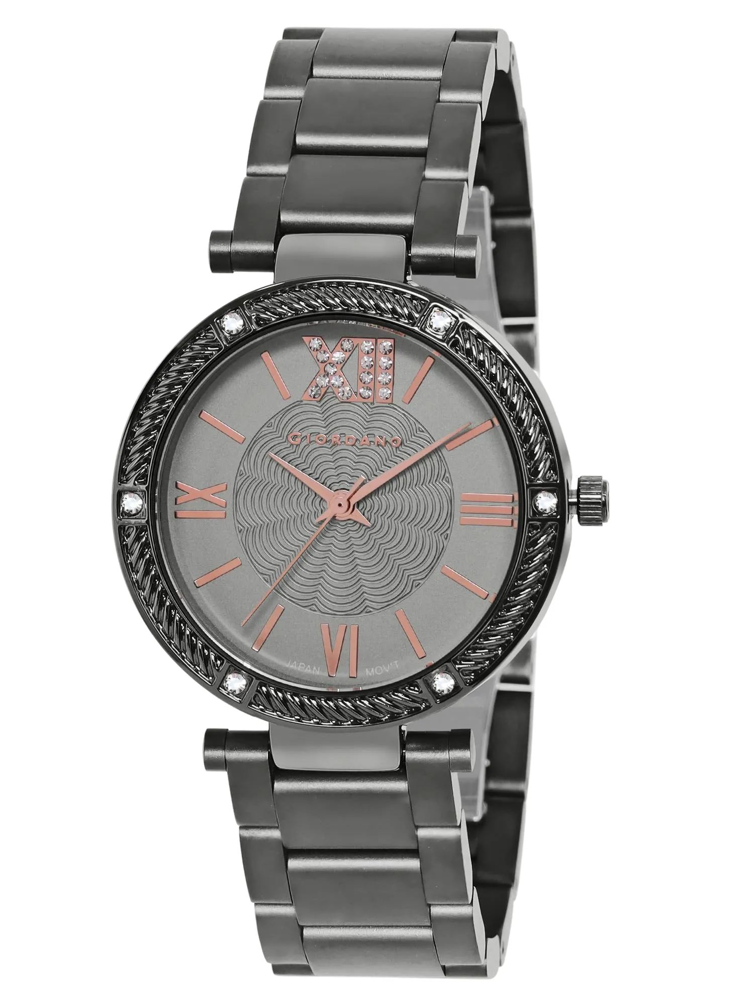 Giordano Analog Stylish Watch for Women Water Resistant Fashion Watch Round Shape with 3 Hand Mechanism Wrist Watch for Girls & Ladies to Compliment Your Look/Ideal Gift for Female - GZ-60064