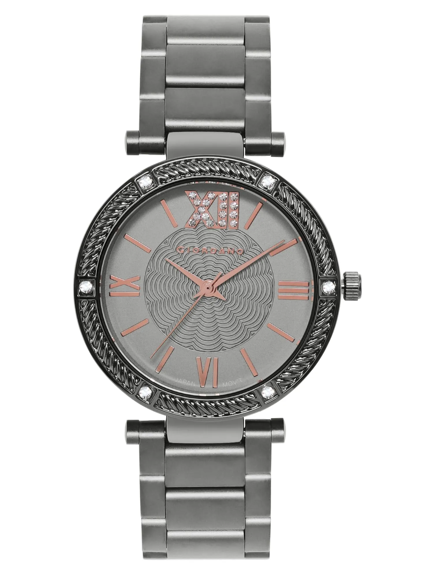 Giordano Analog Stylish Watch for Women Water Resistant Fashion Watch Round Shape with 3 Hand Mechanism Wrist Watch for Girls & Ladies to Compliment Your Look/Ideal Gift for Female - GZ-60064