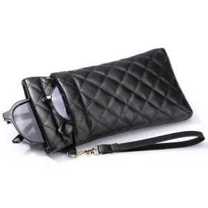 Glasses case, Soft PU leather double layer sunglasses case for , Portable