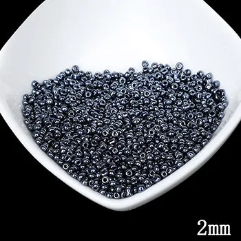 Gold and Silver 2mm 1000pcs Crystal Spacer Czech Glass Seed Beads Beading For Jewelry Making Handmade DIY Earring Necklace Nail