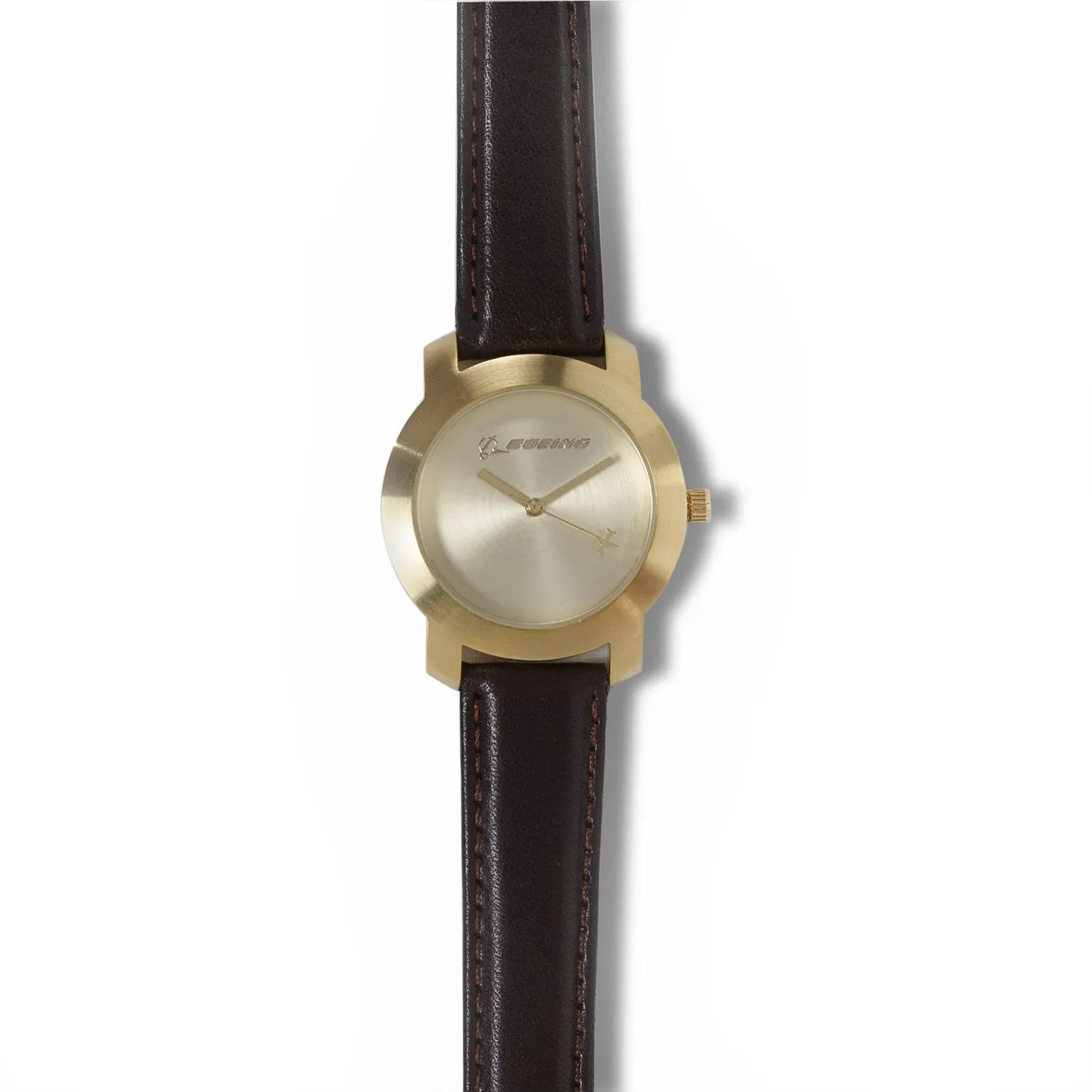 Gold Rotating Airplane Watch - Women