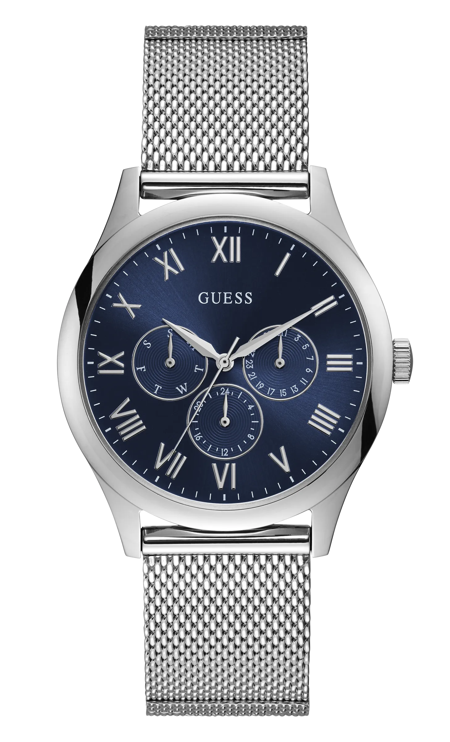 Guess Mens Blue Multi-function Watch - W1129G2