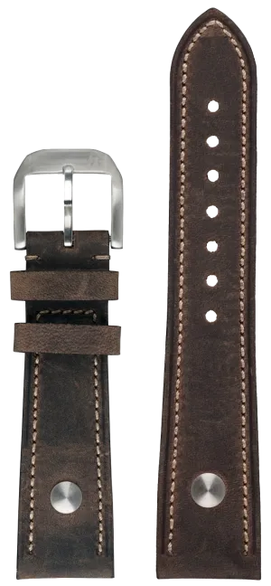 Hanhart Brown Leather Strap 20mm 9920.0110-02