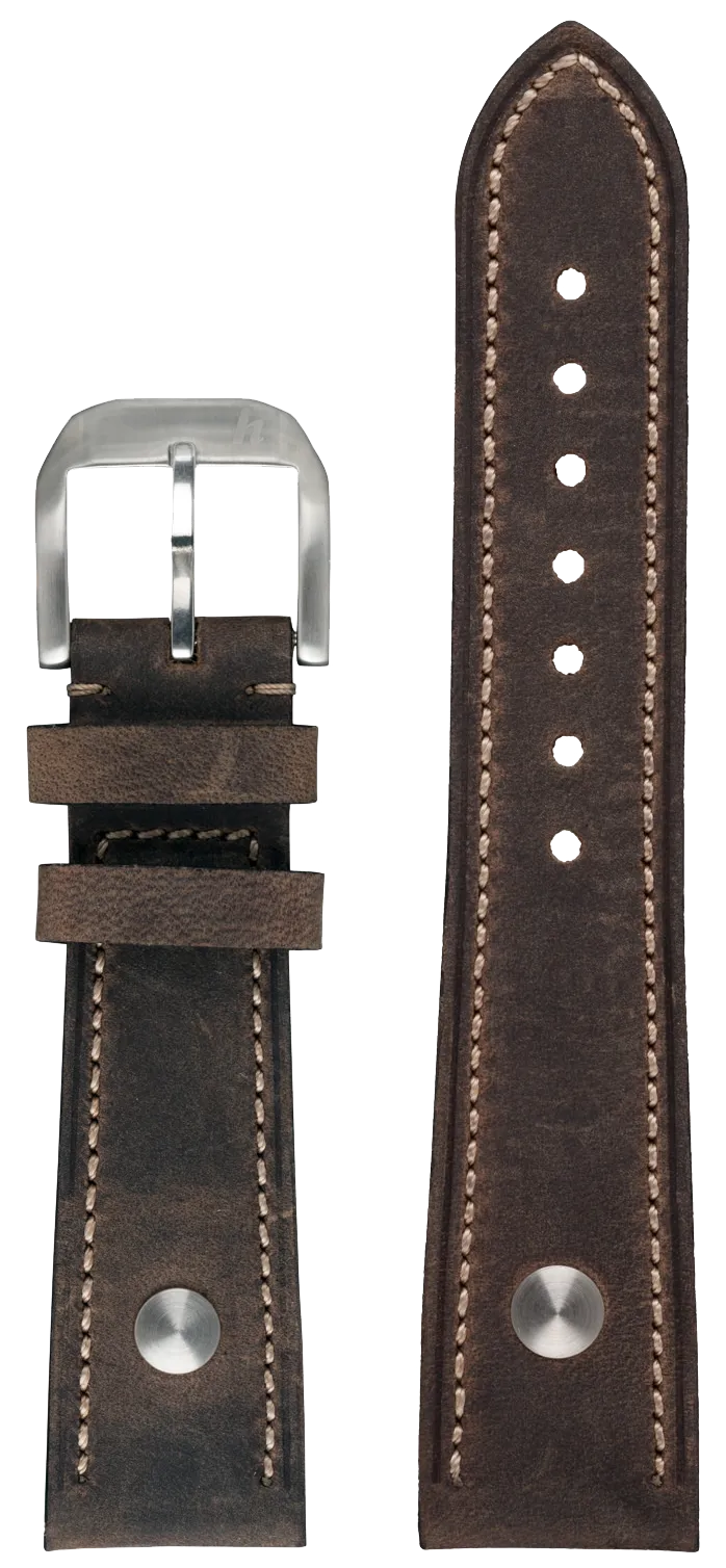 Hanhart Brown Leather Strap 20mm 9920.0110-02