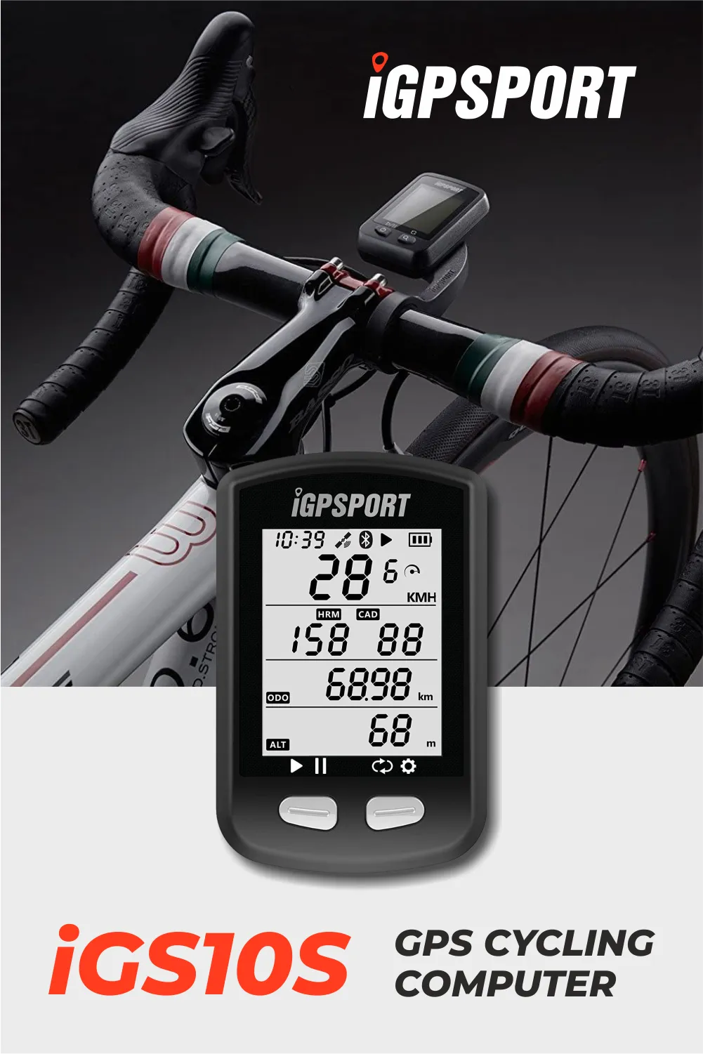iGPSPORT iGS10S GPS Bluetooth/ANT  Cycling Computer (iGS10S)