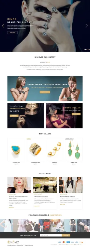 Jewelry Shopify Theme - Rome - HulkApps