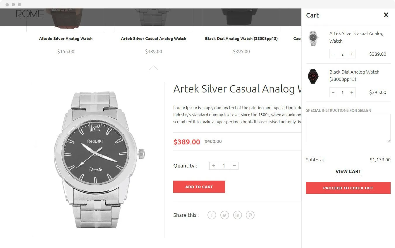Jewelry Shopify Theme - Rome - HulkApps