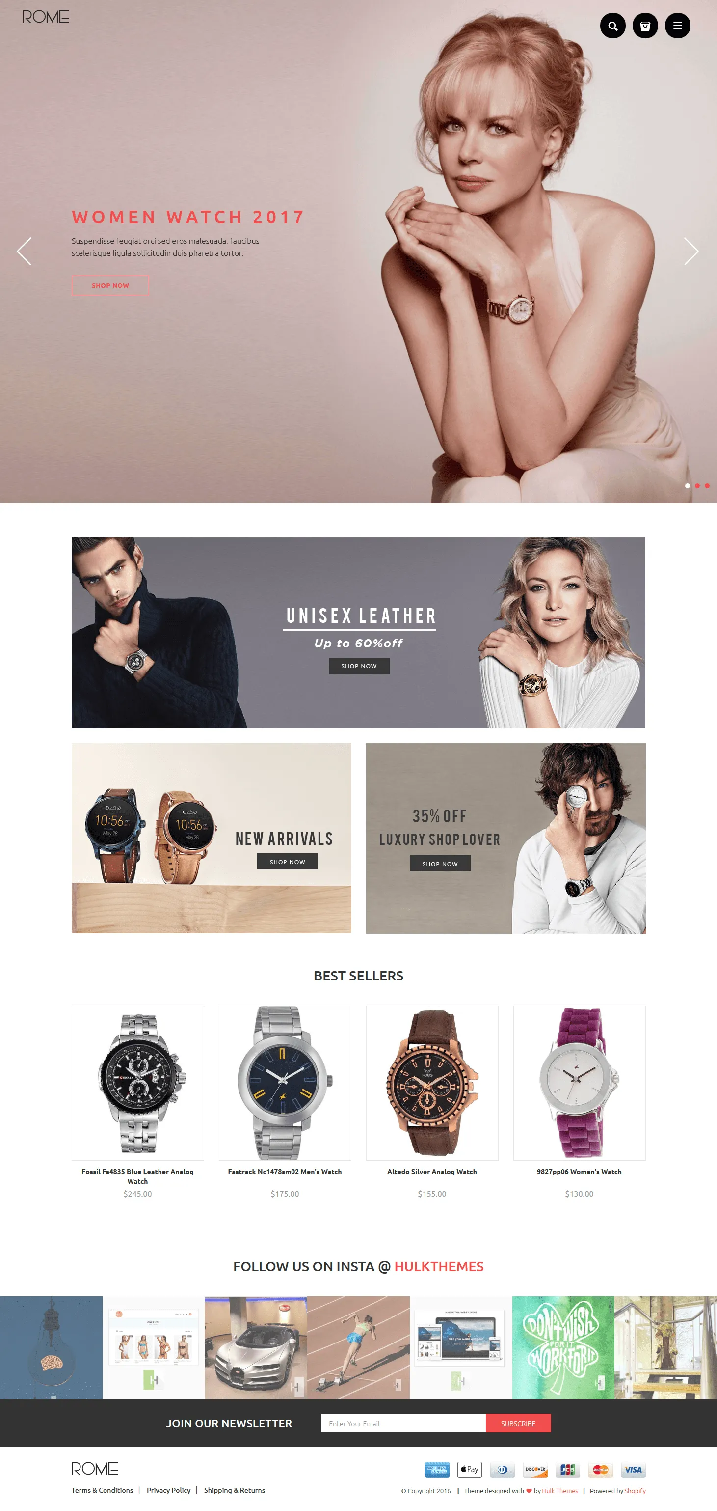 Jewelry Shopify Theme - Rome - HulkApps