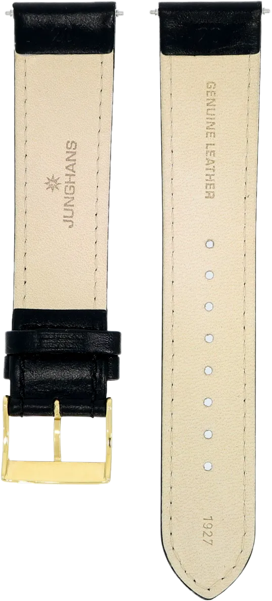 Junghans Black Leather Strap 20mm