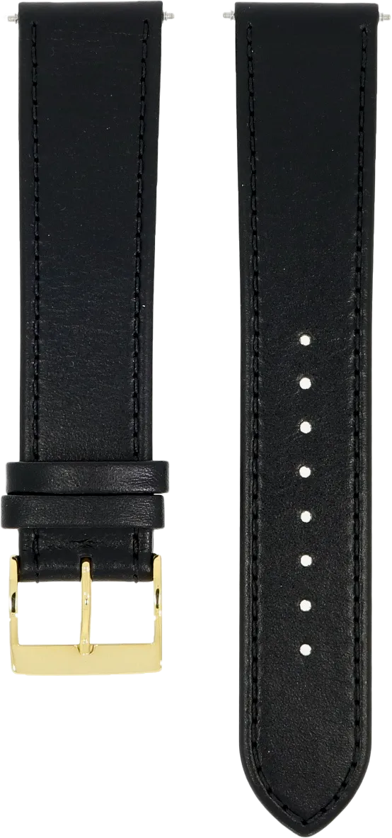 Junghans Black Leather Strap 20mm