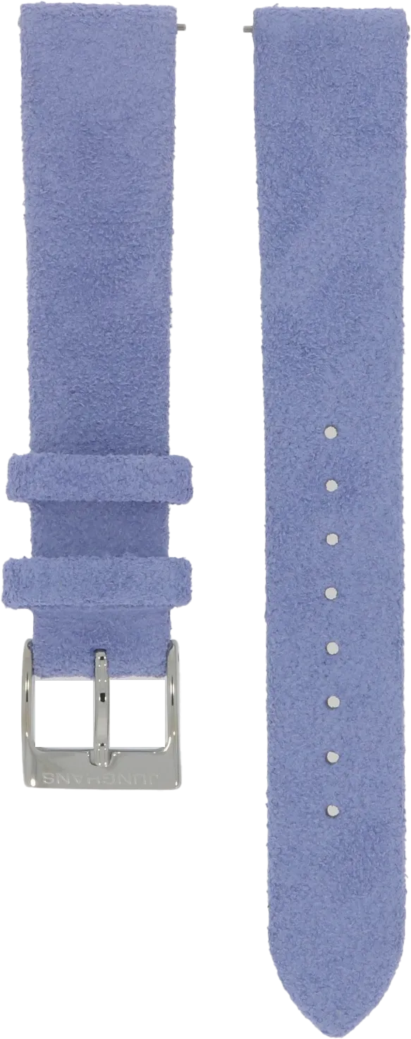 Junghans Light Blue Velour Leather Strap 17mm 420506582