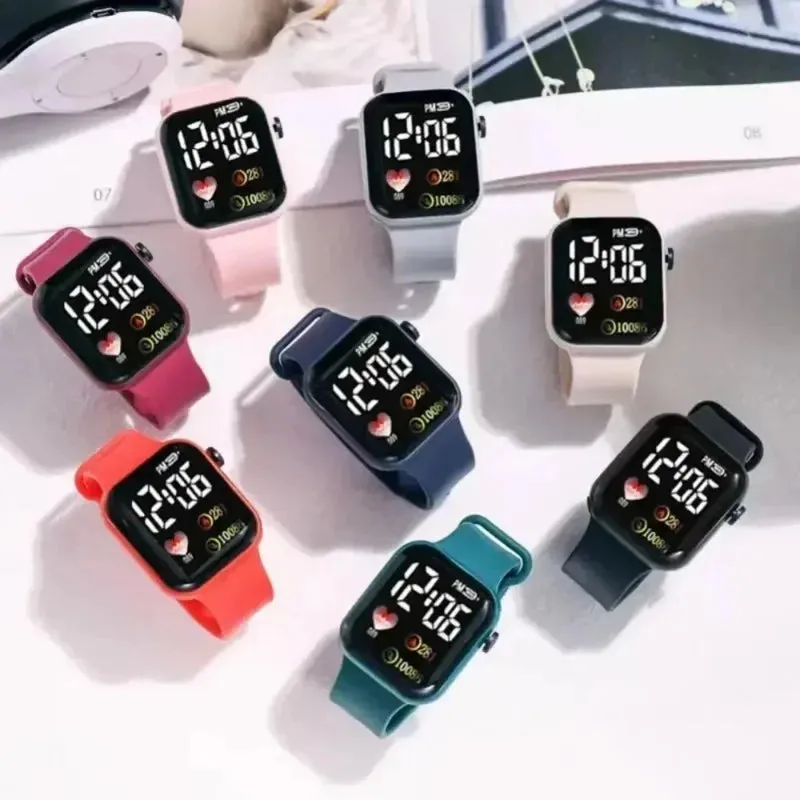 LED Sports Watches Smart Watch for Men Women - Digital Wristwatch with Touchscreen, Silicone Band, Casual Montre Femme for Gifts