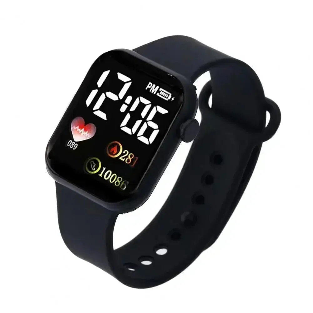LED Sports Watches Smart Watch for Men Women - Digital Wristwatch with Touchscreen, Silicone Band, Casual Montre Femme for Gifts