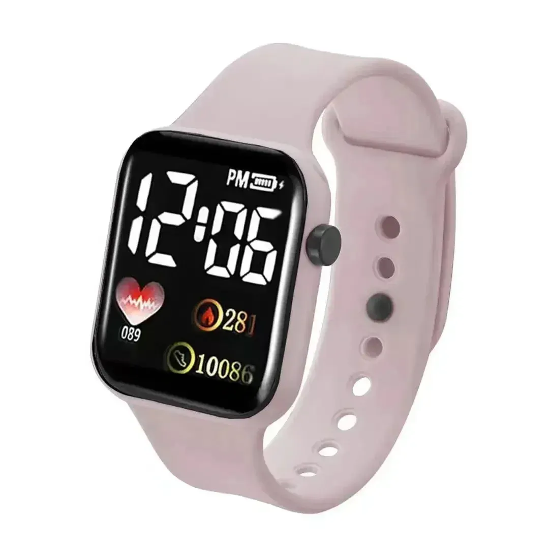 LED Sports Watches Smart Watch for Men Women - Digital Wristwatch with Touchscreen, Silicone Band, Casual Montre Femme for Gifts