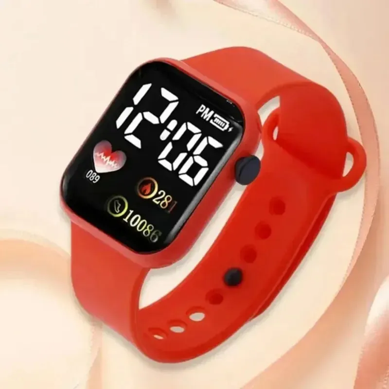 LED Sports Watches Smart Watch for Men Women - Digital Wristwatch with Touchscreen, Silicone Band, Casual Montre Femme for Gifts