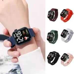 LED Sports Watches Smart Watch for Men Women - Digital Wristwatch with Touchscreen, Silicone Band, Casual Montre Femme for Gifts