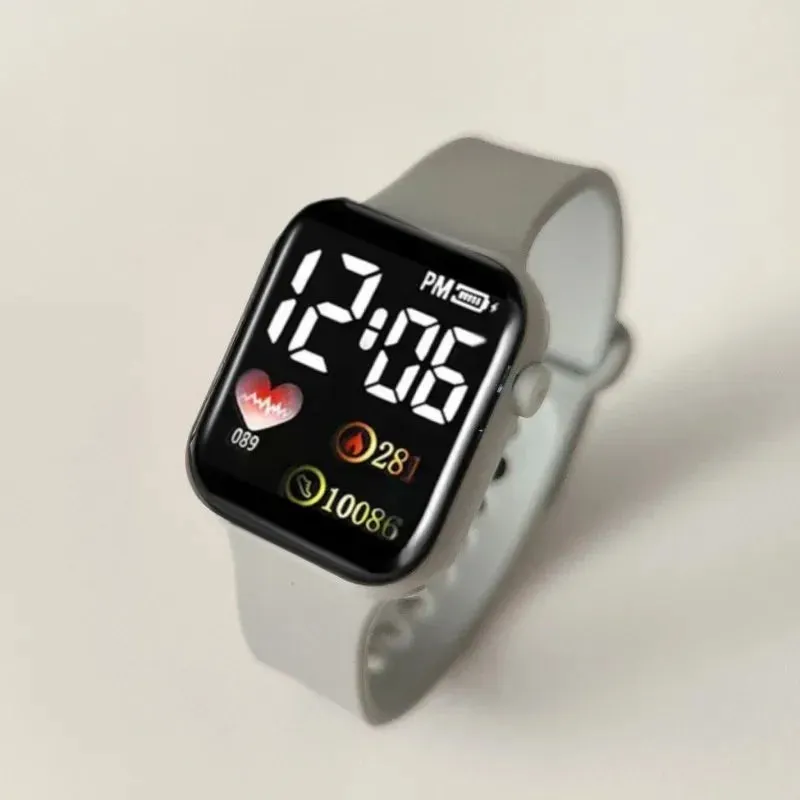 LED Sports Watches Smart Watch for Men Women - Digital Wristwatch with Touchscreen, Silicone Band, Casual Montre Femme for Gifts