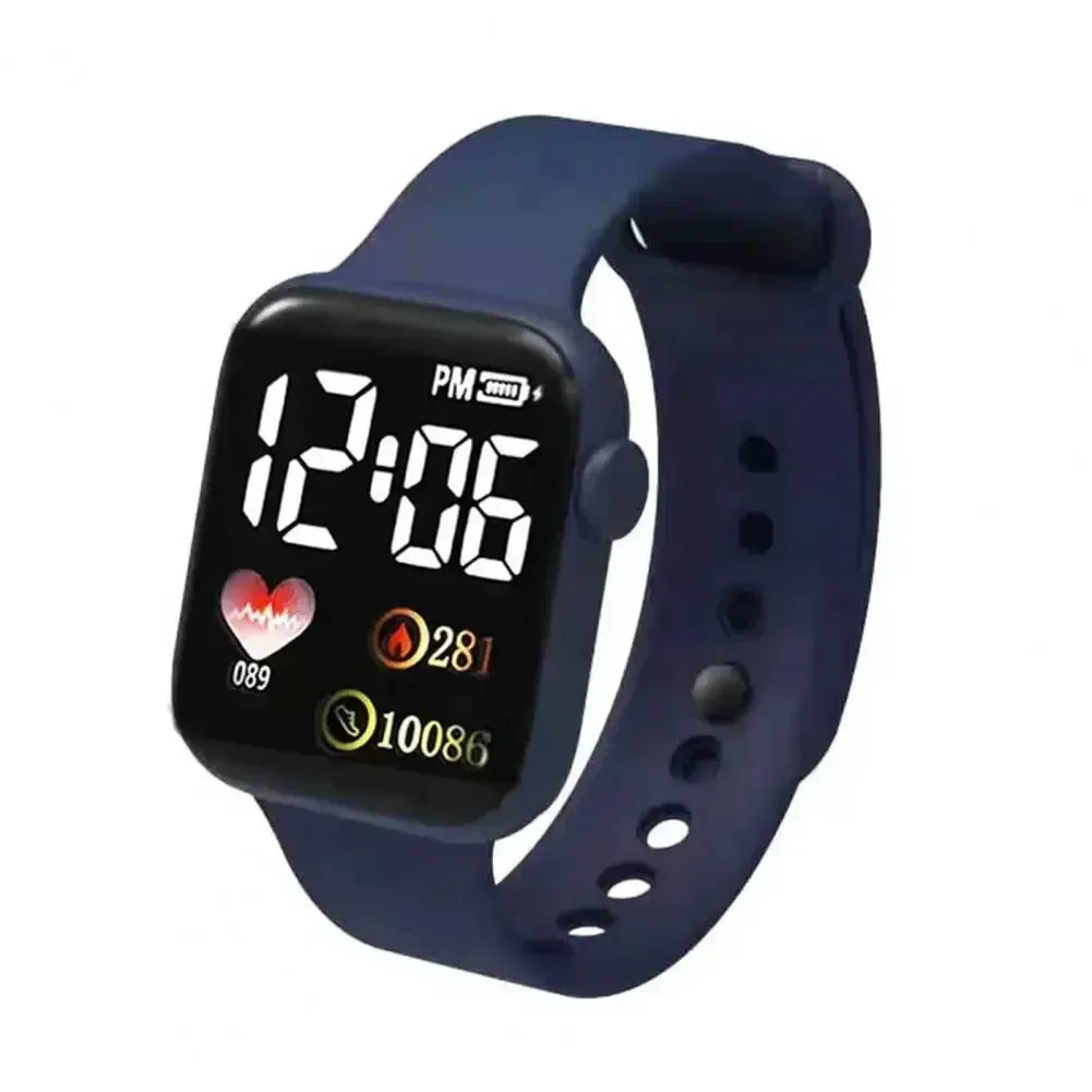 LED Sports Watches Smart Watch for Men Women - Digital Wristwatch with Touchscreen, Silicone Band, Casual Montre Femme for Gifts
