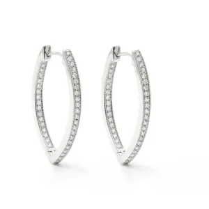 Marquis-diamond earrings