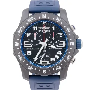 MINT Breitling Endurance Pro Blue Black Breitlight X82310 44mm Watch BOX PAPERS