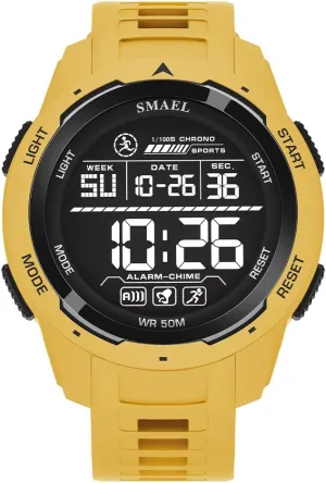 NAVIFORCE Mens Sports Waterproof Digital Chronograph Wrist Watches with Rubber Strap Stopwatch