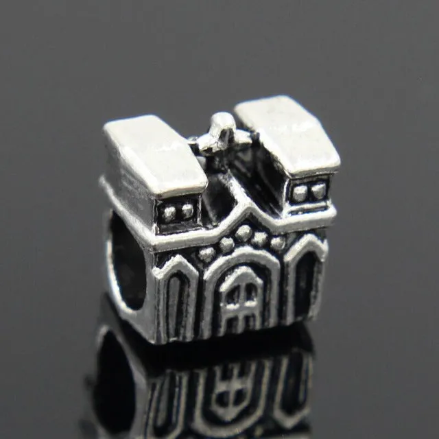 NEW 1pc Free Shipping Silver Bead Charm European Love Heart Clover Owl Boy Paw Family Fashion Bead Fit Pandora Bracelet Necklace