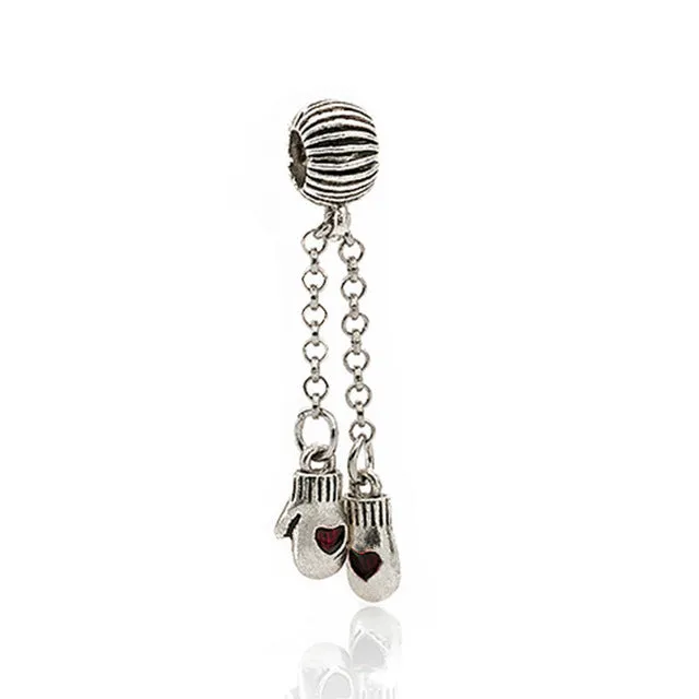 NEW Free Shipping Jewelry Silver Color green Bead Charm Flower Silver Bead with Crystal Fit Pandora Bracelet