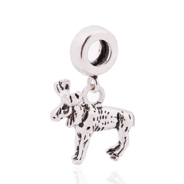 NEW Free Shipping Jewelry Silver Color green Bead Charm Flower Silver Bead with Crystal Fit Pandora Bracelet